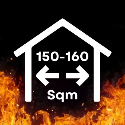 Heat Capacity Up To 150-160 Sqm